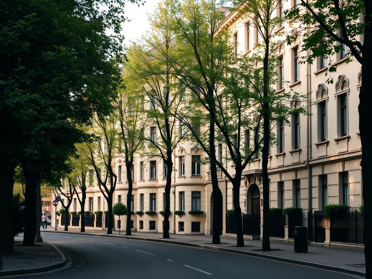 Klassische Altbau-Straße im Frankfurter Nordend